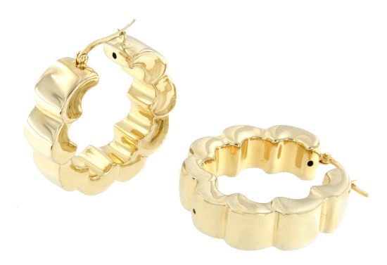 Argollas TERRACE en plata o chapada en oro - Roman Joyero