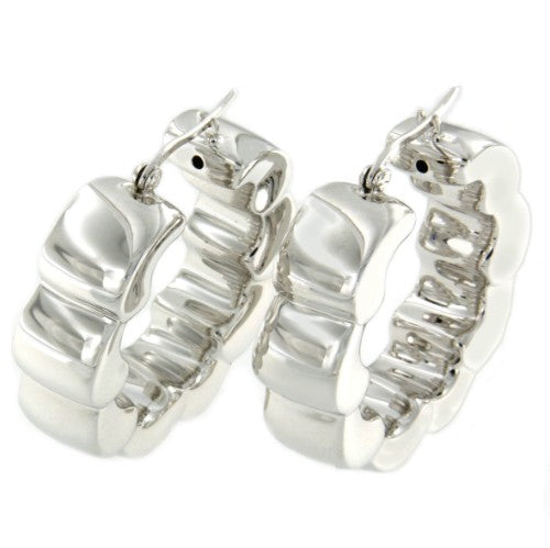 Argollas TERRACE en plata o chapada en oro - Roman Joyero