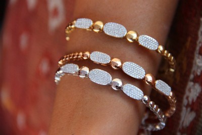Pulsera de oro en 3 colores SENSE - Roman Joyero