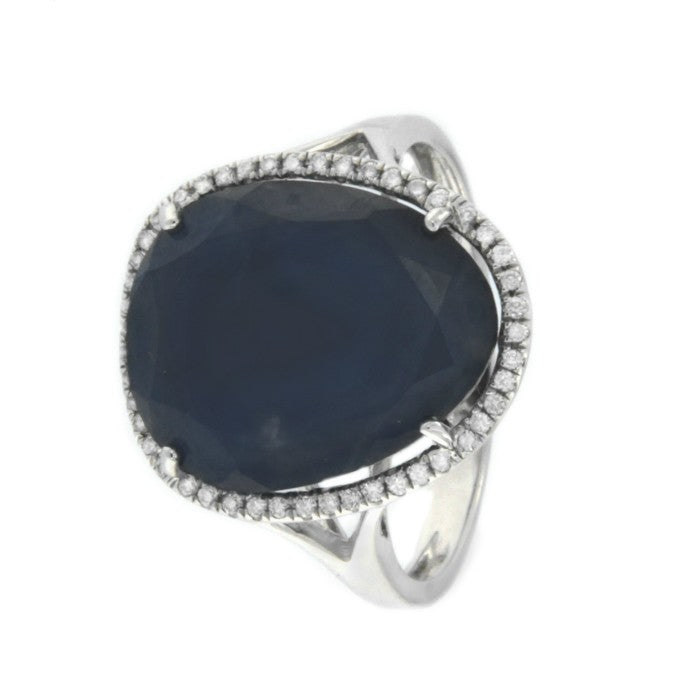 RESIA, anillo de zafiros y diamantes - Roman Joyero