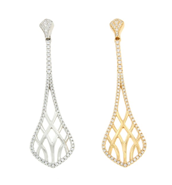 Pendientes de plata WILSON con circonitas