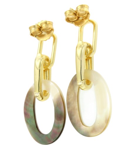 Pendientes YANGON de plata de primera ley