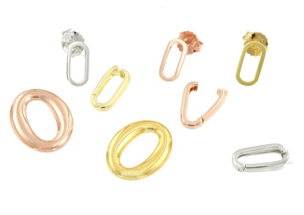 Pendientes YANGON de plata de primera ley