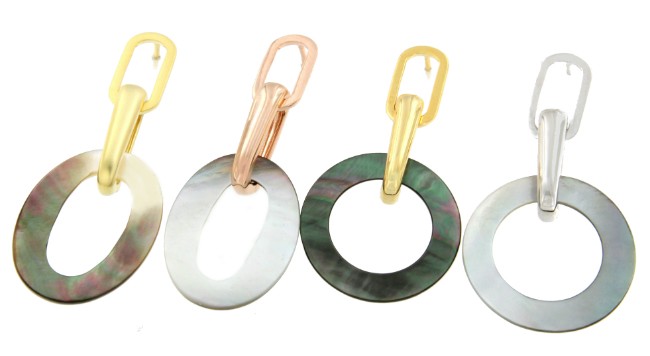 Pendientes YANGON de plata de primera ley