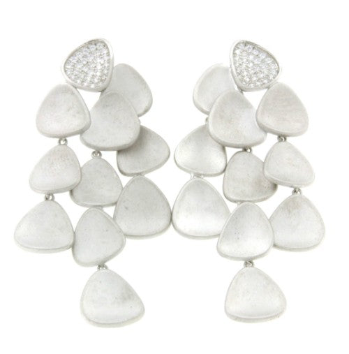 Pendientes de plata KENYATTA con circonitas