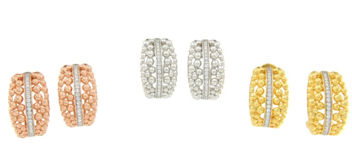 Pendientes de plata DORVAL con circonitas