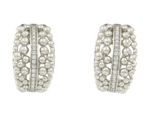 Pendientes de plata DORVAL con circonitas