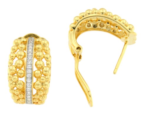 Pendientes de plata DORVAL con circonitas