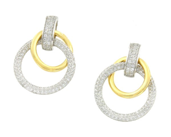 Pendientes de plata LUQA con circonitas - Roman Joyero