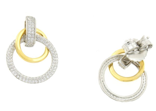 Pendientes de plata LUQA con circonitas - Roman Joyero