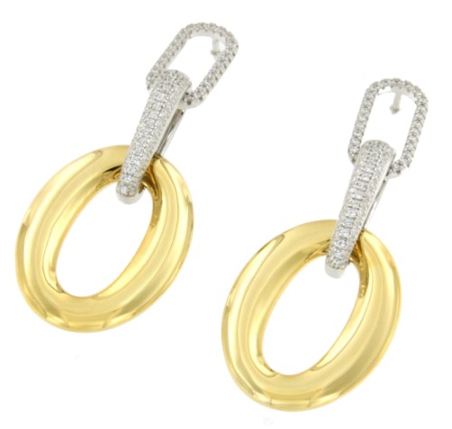 Pendientes de plata EZEIZA con circonitas