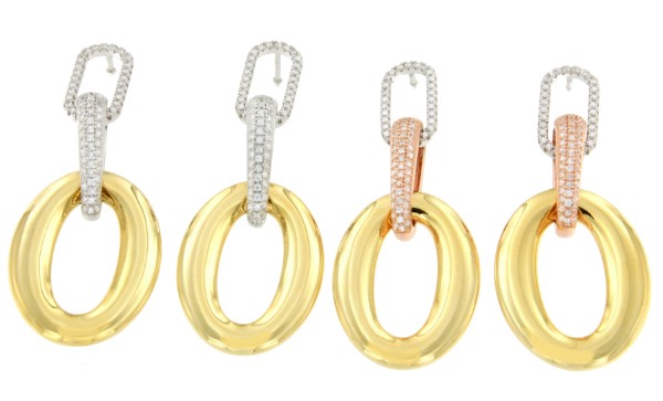 Pendientes de plata EZEIZA con circonitas