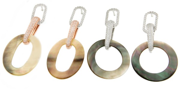 Pendientes de plata EZEIZA con circonitas