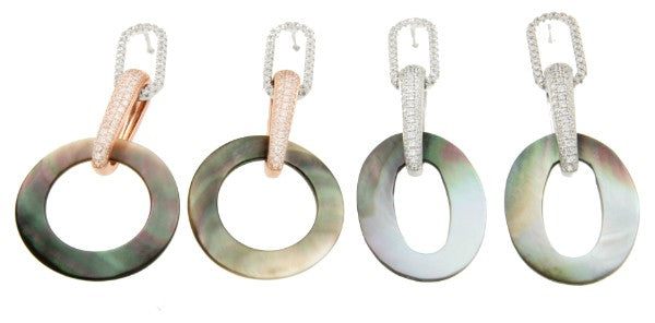 Pendientes de plata EZEIZA con circonitas