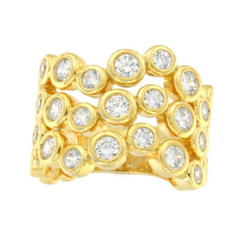 Sortija de plata USHUAIA con circonitas