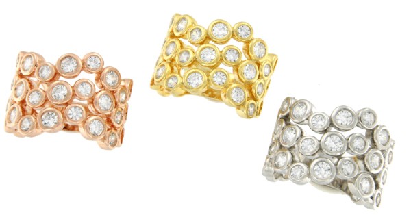 Sortija de plata USHUAIA con circonitas