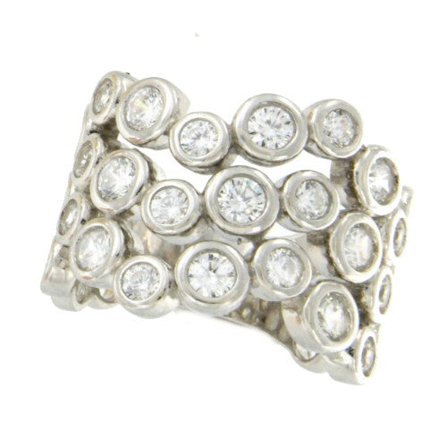 Sortija de plata USHUAIA con circonitas