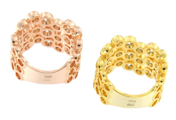 Sortija de plata USHUAIA con circonitas