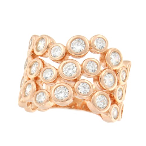 Sortija de plata USHUAIA con circonitas