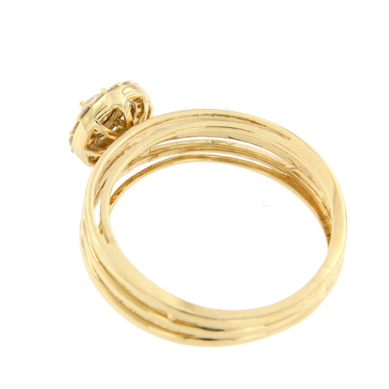 Anillo oro SYROS con brillante - Roman Joyero