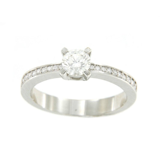 Solitario oro YES I DO con brillantes - Roman Joyero