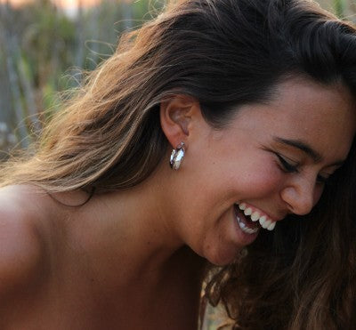 Argollas KEROA en plata o chapada en oro