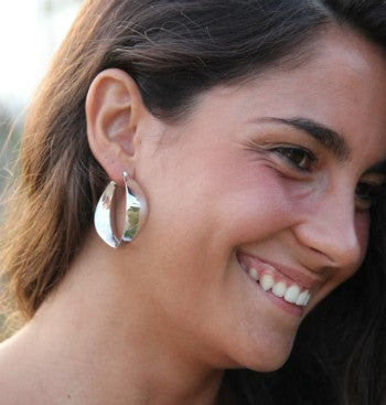 Argollas SYDNEY en plata o chapada en oro