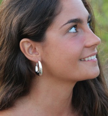 Argollas COMOX en plata o chapada en oro