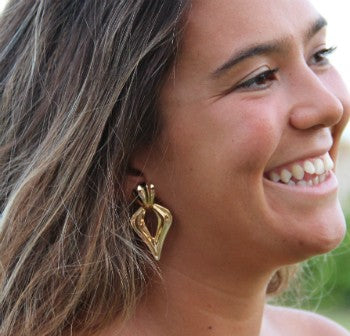 Pendientes TOFINO en plata o chapada en oro