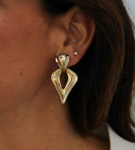 Pendientes TOFINO en plata o chapada en oro