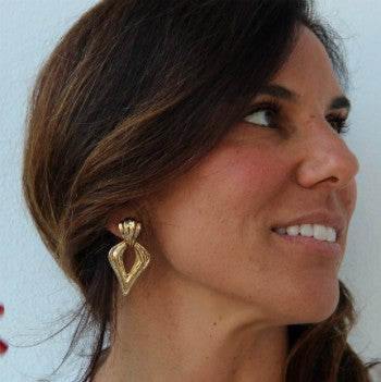 Pendientes TOFINO en plata o chapada en oro