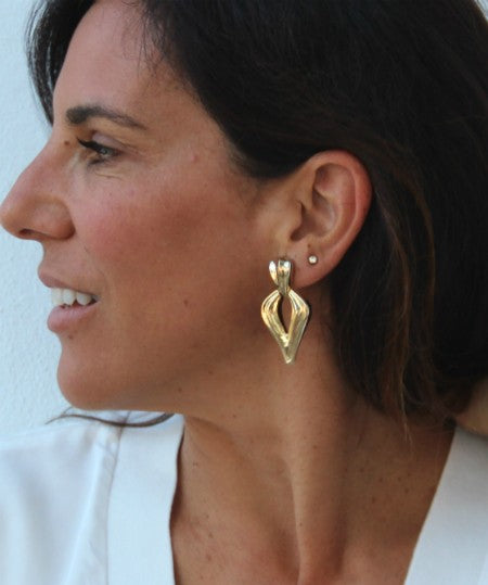 Pendientes TOFINO en plata o chapada en oro