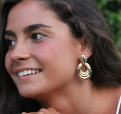 Pendientes REGINA en plata o chapada en oro