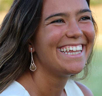 Pendientes de plata WILSON con circonitas