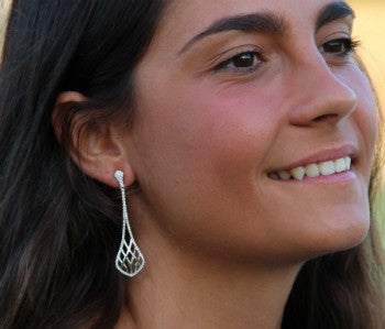 Pendientes de plata WILSON con circonitas