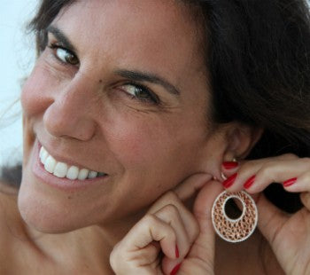 Pendientes de plata SUCRE con circonitas