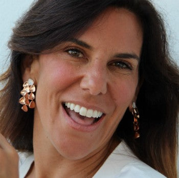 Pendientes de plata KENYATTA con circonitas