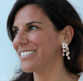 Pendientes de plata KENYATTA con circonitas