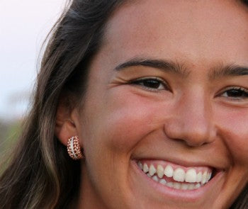 Pendientes de plata DORVAL con circonitas