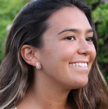 Pendientes de plata DORVAL con circonitas