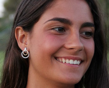 Pendientes de plata LUQA con circonitas - Roman Joyero