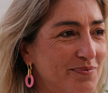 Pendientes YANGON de plata de primera ley