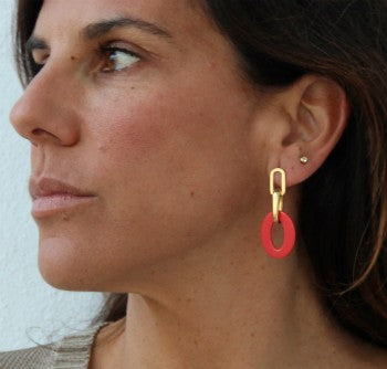 Pendientes YANGON de plata de primera ley