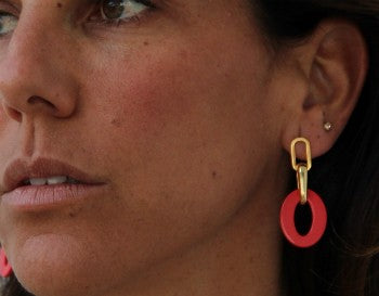 Pendientes YANGON de plata de primera ley