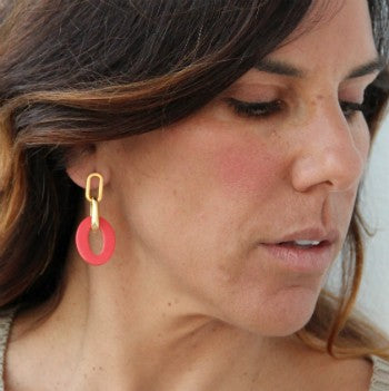 Pendientes YANGON de plata de primera ley