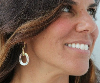 Pendientes YANGON de plata de primera ley