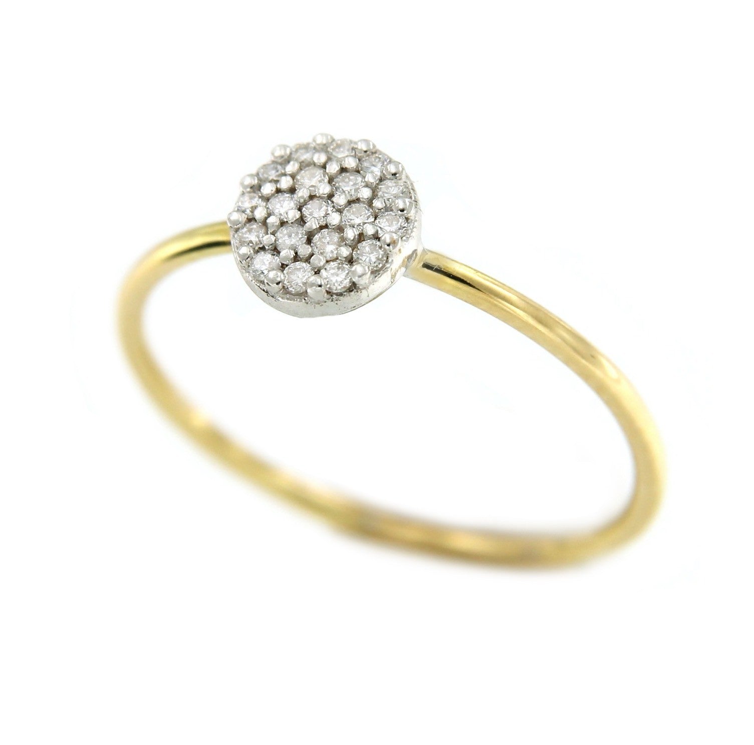 Alianza de oro amarillo AYDAN con diamantes - Roman Joyero