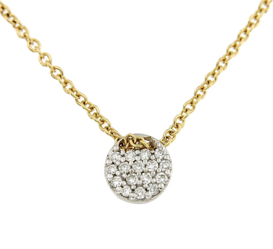 Cadena de oro amarillo AYLIN con dije de diamantes - Roman Joyero