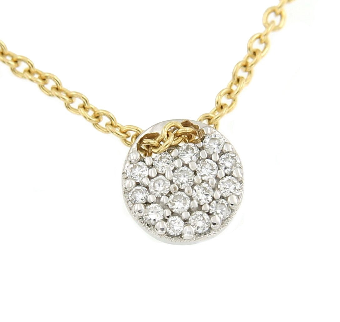 Cadena de oro amarillo AYLIN con dije de diamantes - Roman Joyero