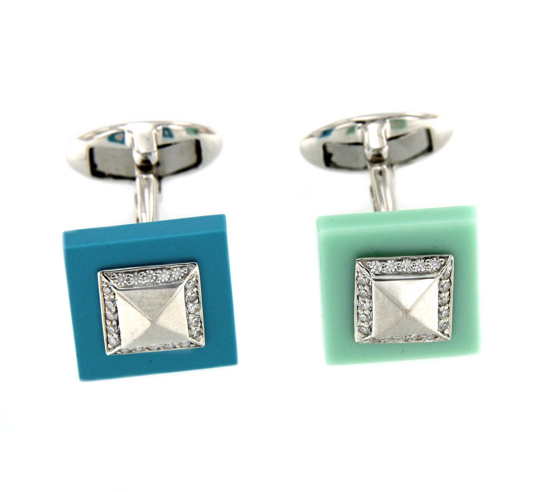 Gemelos de plata desmontables YAFAR con circonitas